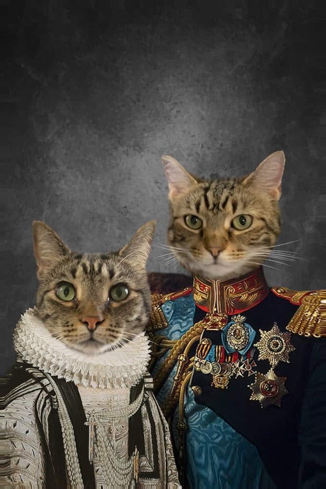 Anthropomorphic portraits of pets