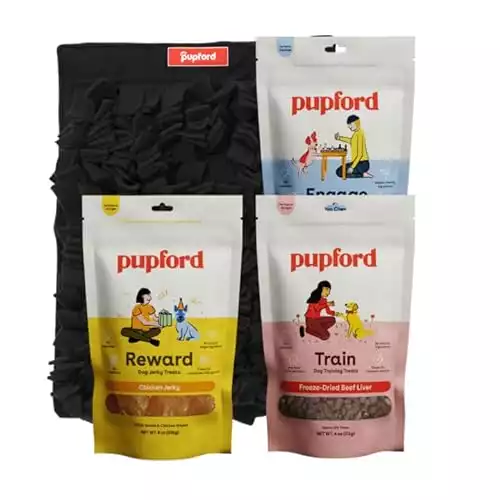 Pupford Puppy Favorites Treats Plus Snuffle Mat